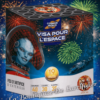 P151599 - Compact VISA POUR L’ESPACE – 19 Comètes et Bombettes Multicolores