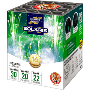 P152404 - Compact SOLARIS – 16 Coups Comètes Vert Émeraude et Pluie Crépitante