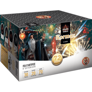 P162118 - Compact KORMAX – 72 Shots Effets Kamuro et Bouquets Scintillants