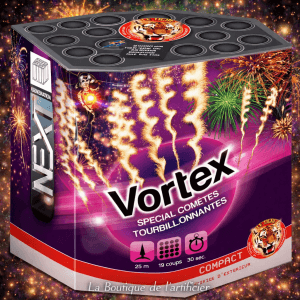 Compact VORTEX – 19 Coups Effets Tourbillons Réalistes - La Boutique De L'artificier