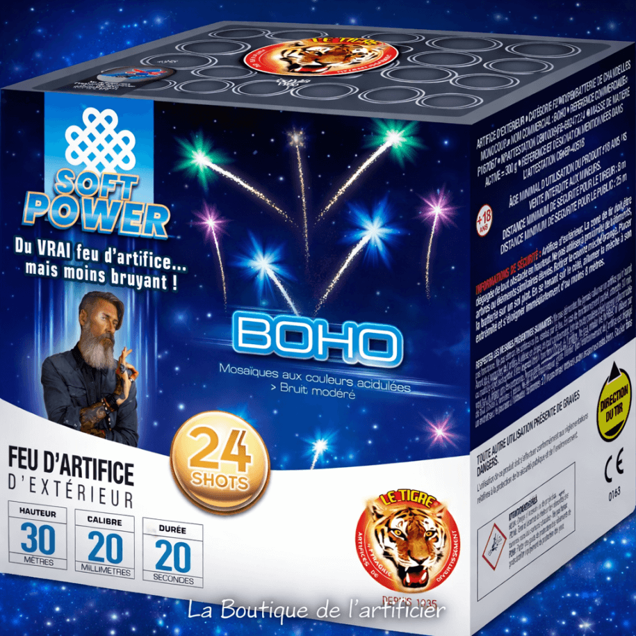 P167067 - Compact SOFT BOHO – 24 Coups Effets Mosaïque Colorés Acidulés