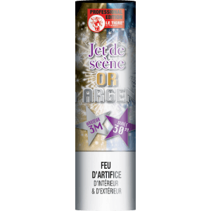 P166133 - Jet de Scène 3 Mètres 30 Secondes Or & Argent – Effet Double Étincelles