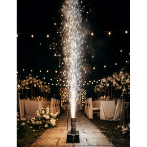 P166133 - Jet de Scène 3 Mètres 30 Secondes Or & Argent – Effet Double Étincelles