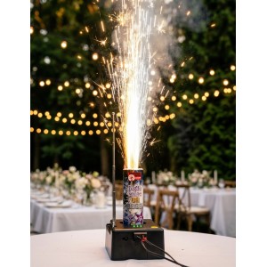 P166133 - Jet de Scène 3 Mètres 30 Secondes Or & Argent – Effet Double Étincelles