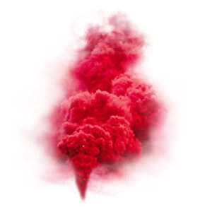 P166022 - Fumigène Rouge en Pot 60 Secondes – Fumée Rouge Intense au Sol