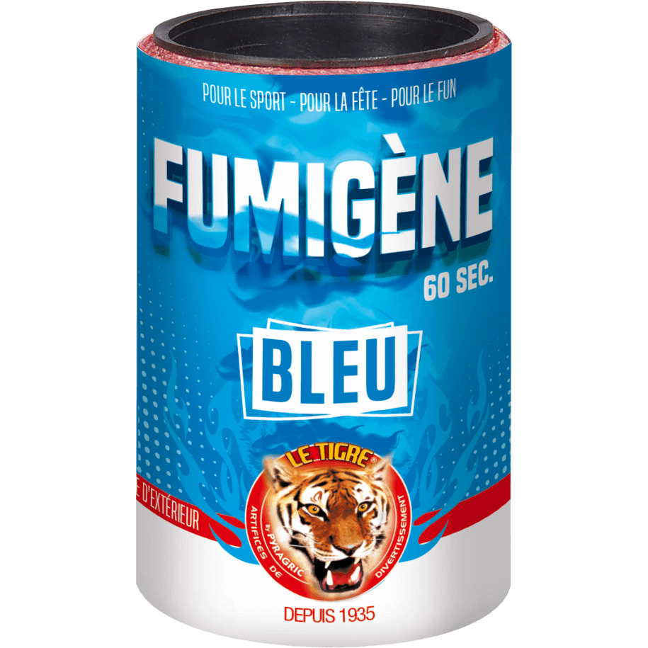 P166020 - Fumigène Bleu en Pot 60 Secondes – Fumée Bleue Intense au Sol