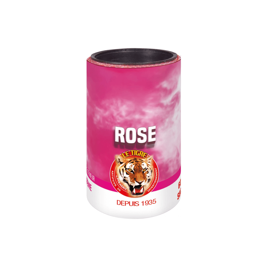P169038 - Fumigène Rose en Pot 60 Secondes – Fumée Rose Intense au Sol