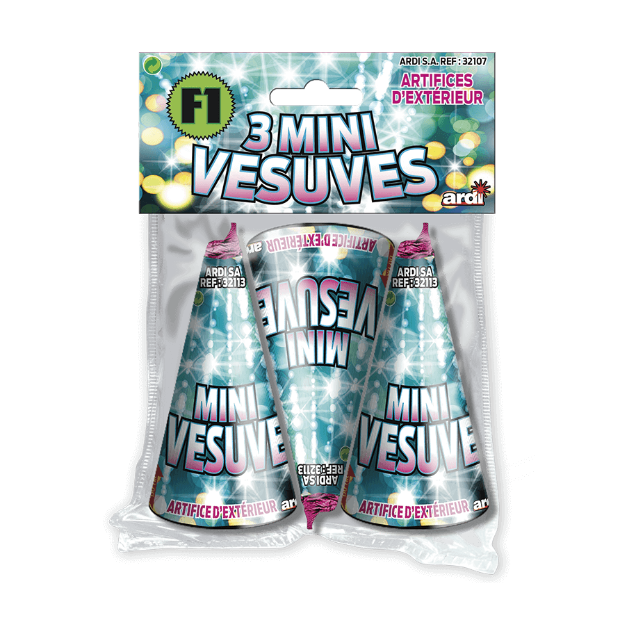 32107 - 3 FONTAINES MINI VÉSUVE