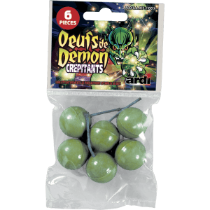 11001X - 6 OEUFS DE BOULET CREPITANT