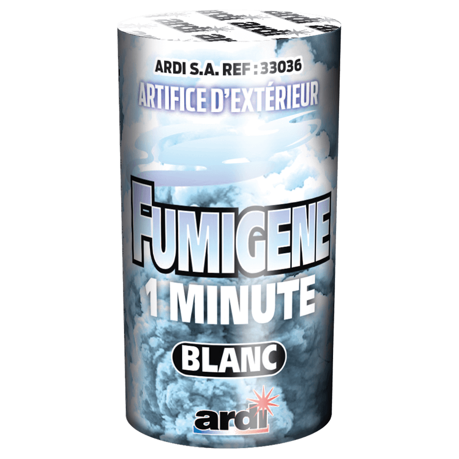 33036 - POTS FUMIGÈNE 1MN BLANC