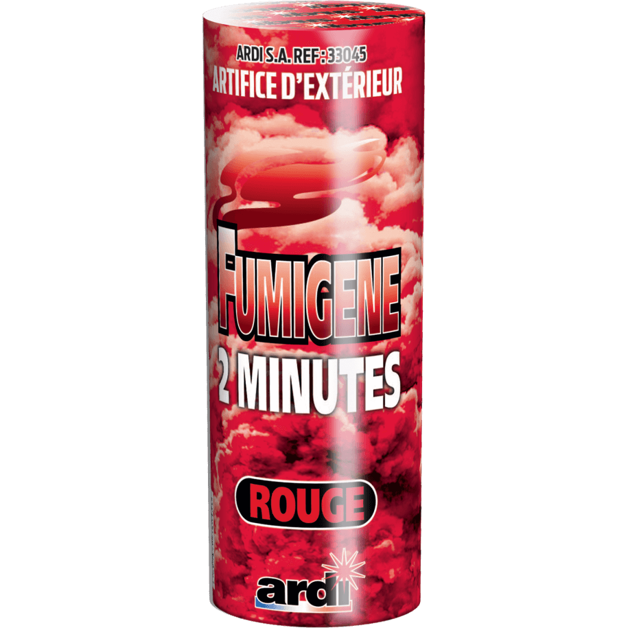 33045 - POTS FUMIGÈNE 2MN ROUGE