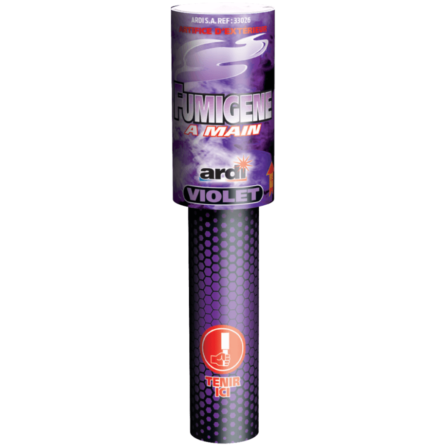 33026 - FUMIGÈNE À MAIN VIOLET 45sec