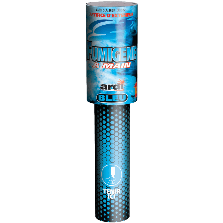 33022 - FUMIGÈNE À MAIN BLEU 45sec