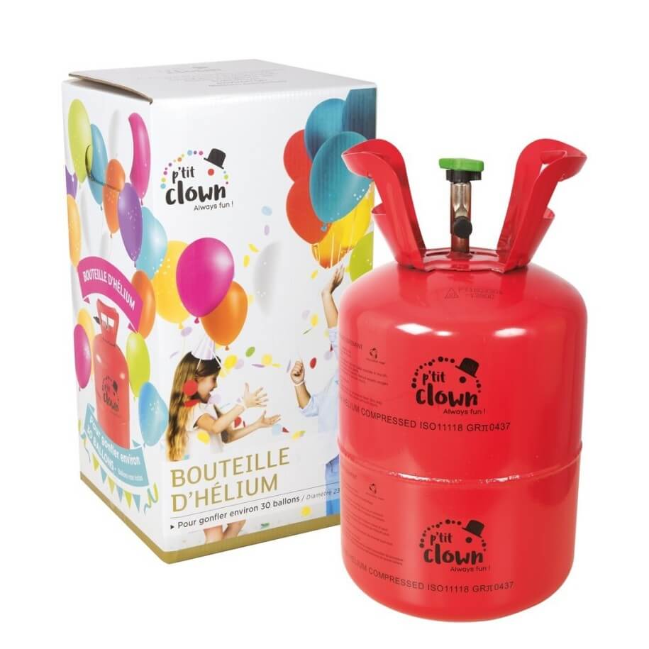 25830 - Bouteille d’hélium jetable – 30 ballons – 0,2 m³