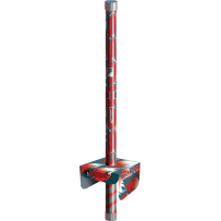 30012 - TORCHE À MAIN SCHUSS ROUGE 10MN AVEC FROTTOIR