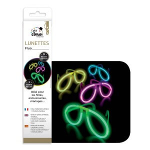 14801 - Lunettes fluorescentes – Paire de lunettes fluo pour soirée