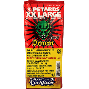 81122 - 3 PETARDS DEMON XXL
