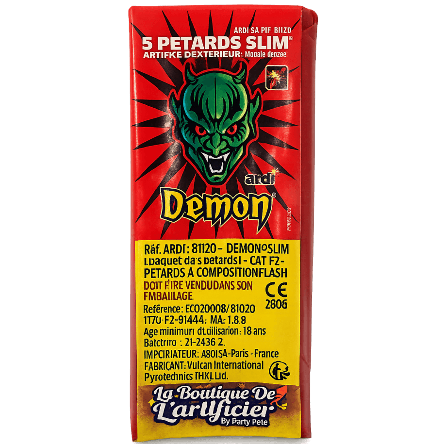 81120 - 5 PÉTARDS DÉMON SLIM