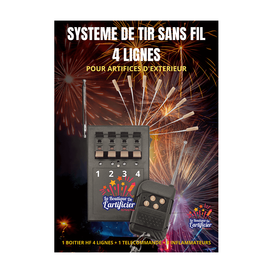 52104P - Système d' Allumage à distance pour 4 artifices