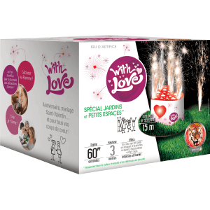 P154836 - With Love – Artifice en Forme de Cœur Étincelles Multicolores F2