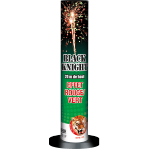 P151527 - Black Knight – 4 Chandelles Monocoups 20 mm Comètes et Pivoines F2