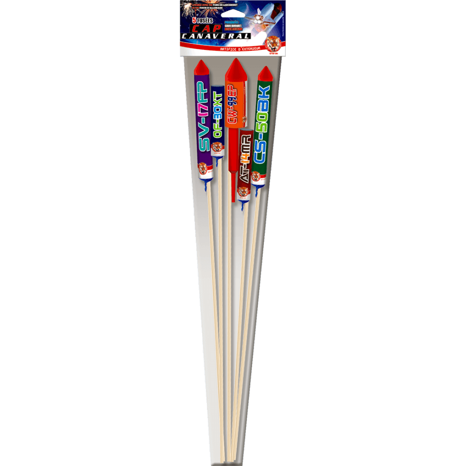 P152349 - Cap Canaveral – Assortiment de 5 Fusées Différents Calibres F2
