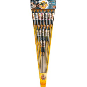 P154301 - Monark – Lords of Fire – Assortiment de 14 Fusées Multicolores F2