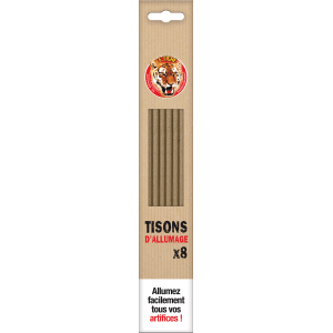 P167028 - Tison d’allumage – Allumage facile et combustion longue 20 à 25 minutes