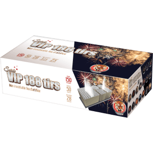 P154136 - Feu d’artifice automatique Soirée V.I.P. 188 tirs – 150 sec – Batterie spectacle F2