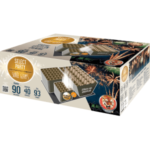 P154830 - Feu d’artifice automatique Soirée Glam’s 93 tirs – 90 sec – Batterie élégante F2