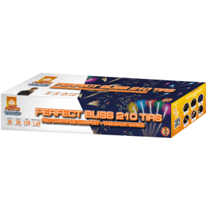 P169116 - Feu automatique Perfect Bliss 210 tirs – 120 sec – Batterie éventail Soft Power F2