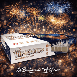 P154833 - Feu d’artifice automatique Soirée VIP 434 tirs – 5 min 50 – Batterie spectacle exceptionnelle F3