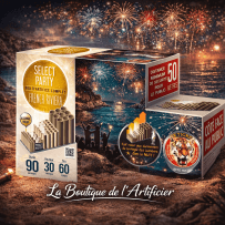 P152517 - Feu d’artifice automatique French Riviera – Batterie escalier 4 modules – 90 sec F3