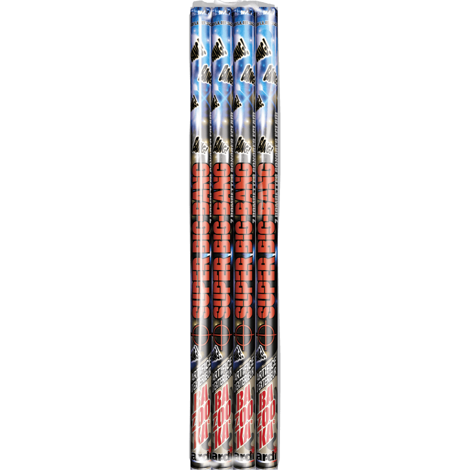 24225 - 4 CHANDELLES BAZOOKA SUPER BIG BANG