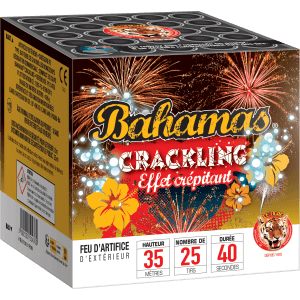 Compact BAHAMAS CRACKLING – Effets Colorés et Crépitements Sonores - La Boutique De L'artificier